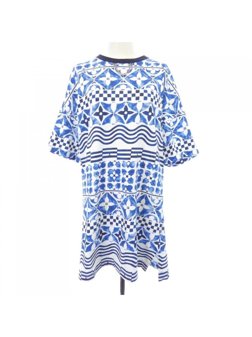 Louis Vuitton Monogram Tile Print T-Shirt Dress